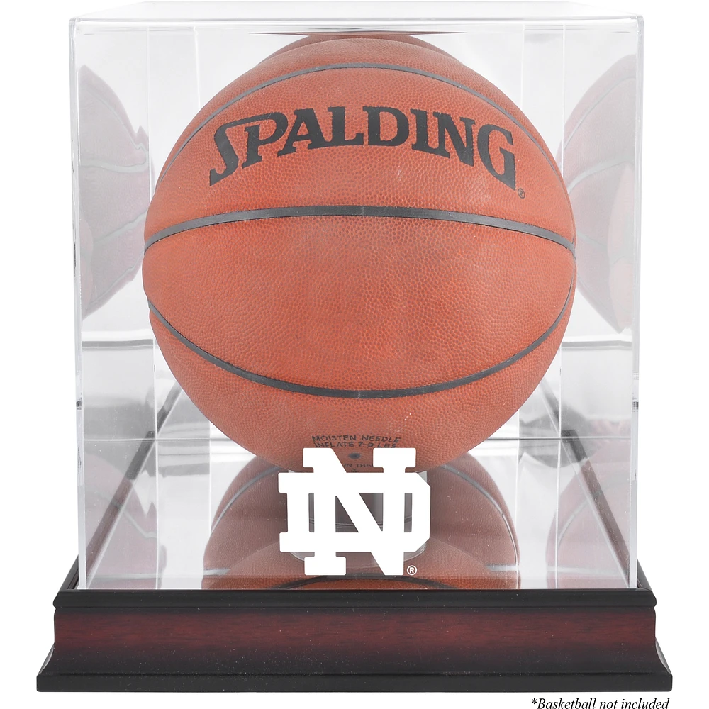 Notre Dame Fighting Irish Mahogany Basketball Display Case with Mirror Back