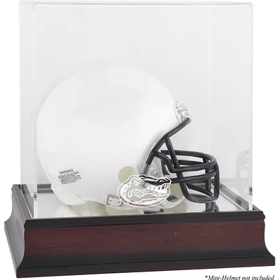 Florida Gators Mahogany Logo Mini Helmet Display Case with Mirror Back