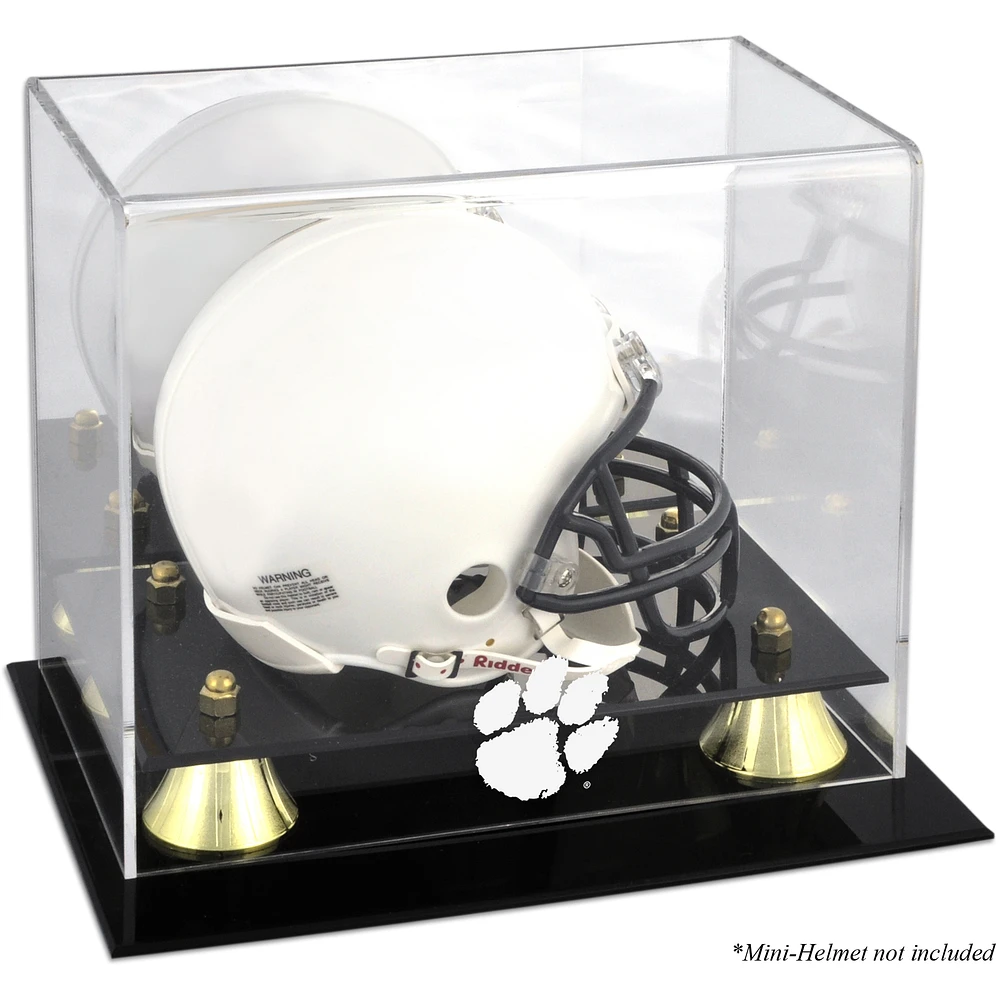 Clemson Tigers Golden Classic Logo Mini Helmet Display Case