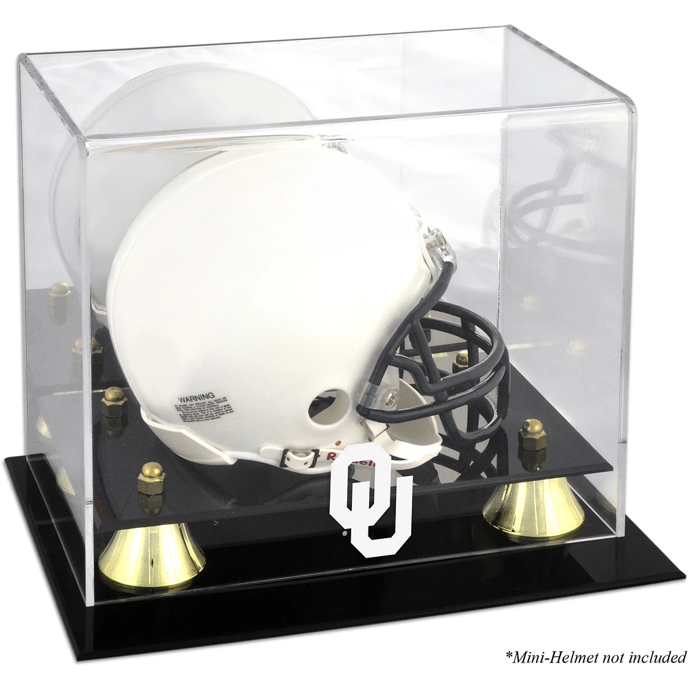 Oklahoma Sooners Golden Classic Logo Mini Helmet Display Case
