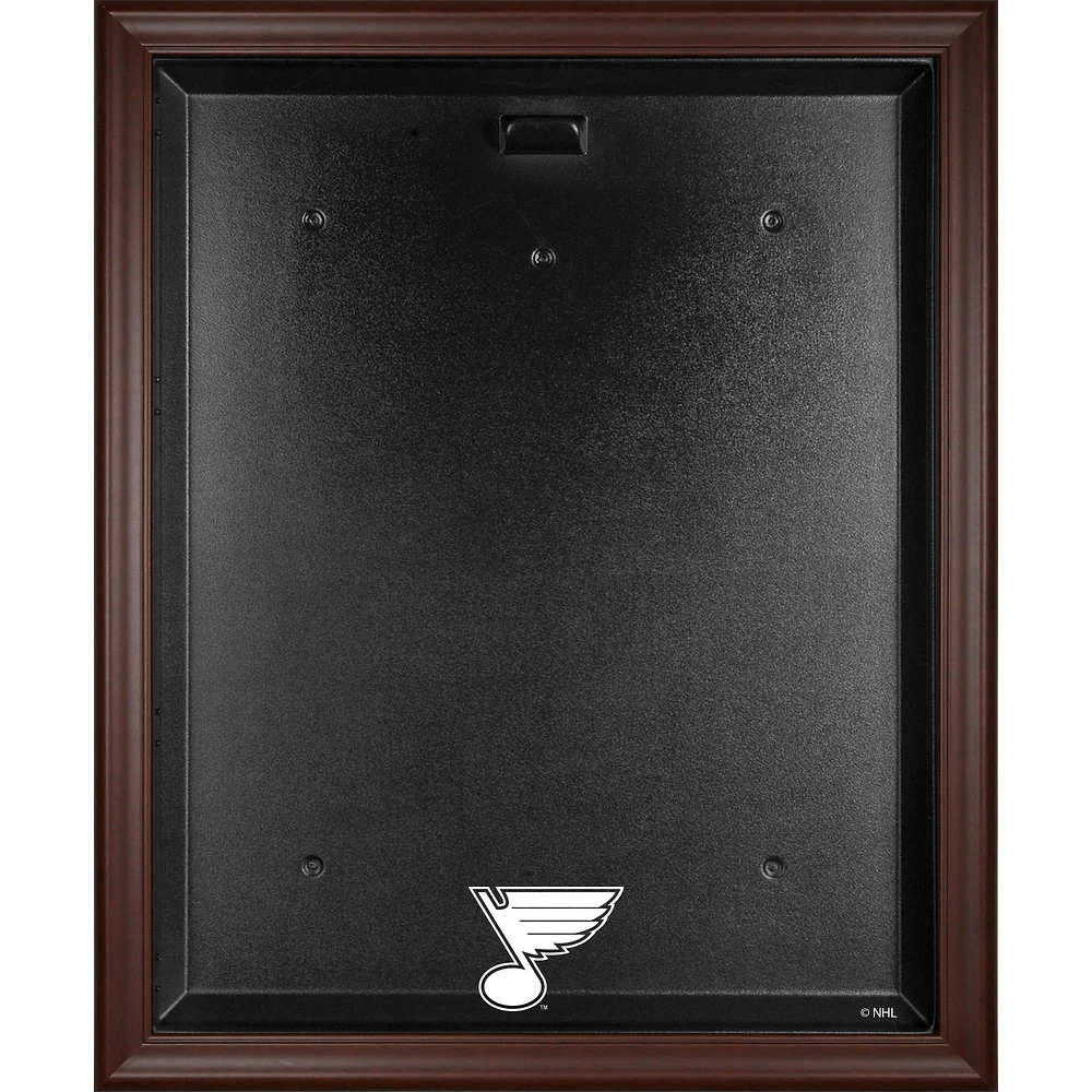 St. Louis Blues Brown Framed Logo Jersey Display Case