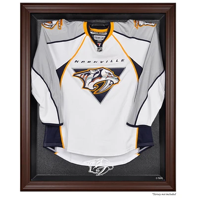Nashville Predators Brown Framed Logo Jersey Display Case