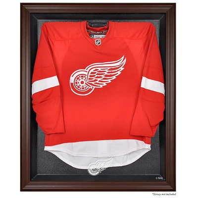 Detroit Red Wings Brown Framed Logo Jersey Display Case