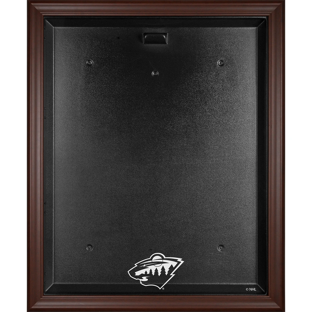 Minnesota Wild Brown Framed Logo Jersey Display Case