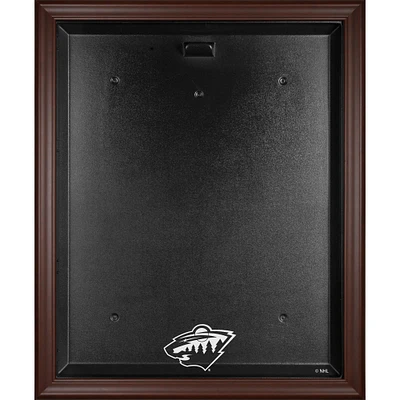 Minnesota Wild Brown Framed Logo Jersey Display Case