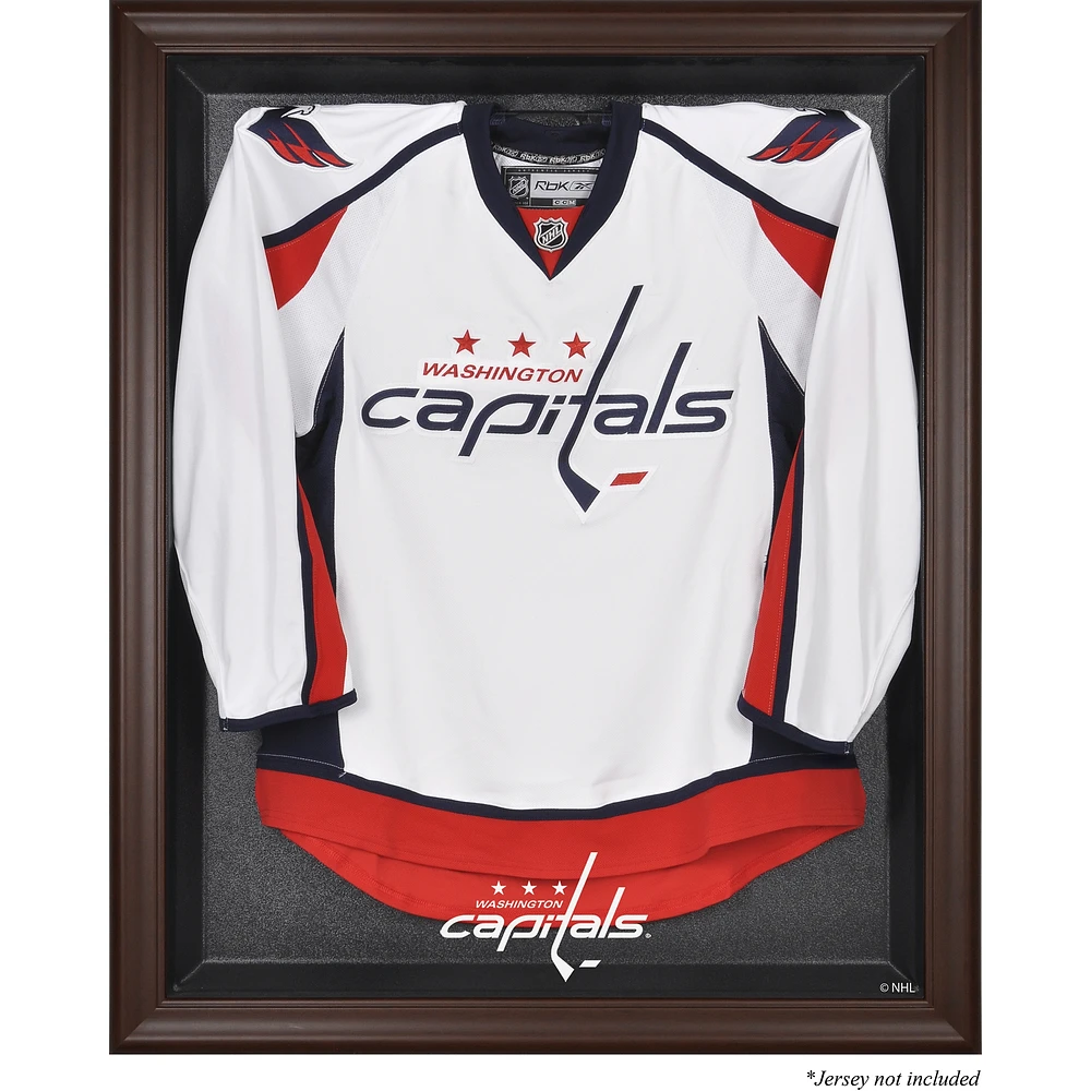 Washington Capitals Brown Framed Logo Jersey Display Case