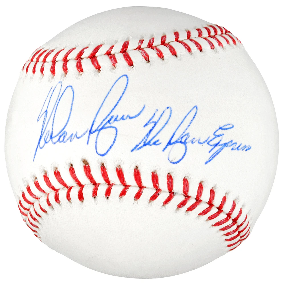 Nolan Ryan Texas Rangers Autographed MLB Baseball with Ryan Express Inscription