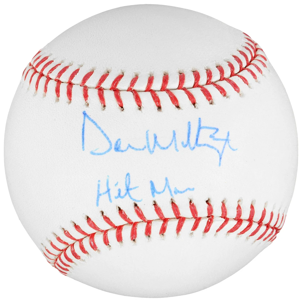 Don Mattingly New York Yankees Autographed Baseball with "Hitman" Inscription