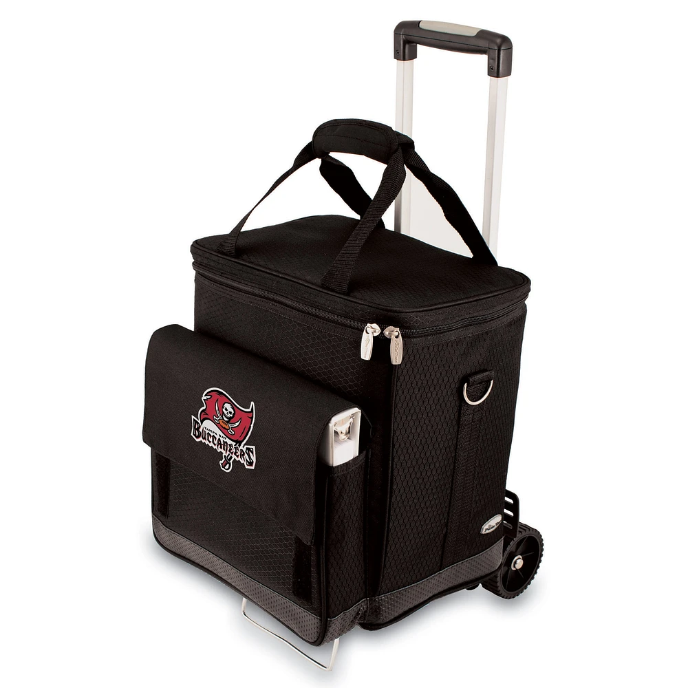 Tampa Bay Buccaneers Historic Logo Cellar with Trolley - Black