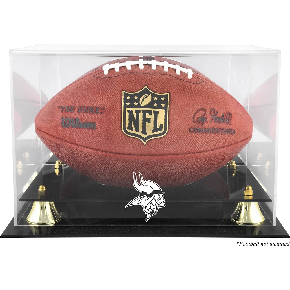Minnesota Vikings (2013-Present) Golden Classic Football Display Case with Mirror Back