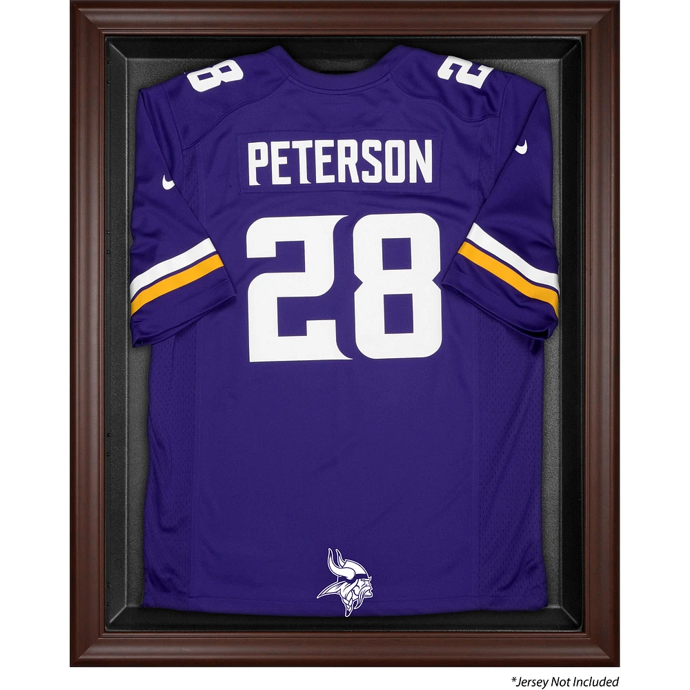 Minnesota Vikings (2013-Present) Brown Framed Jersey Display Case