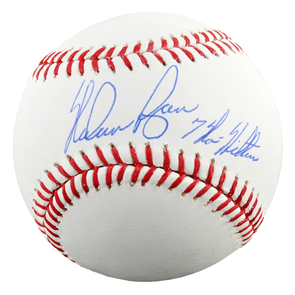 Nolan Ryan Autographed Baseball with "7 No-Hitters" Inscription