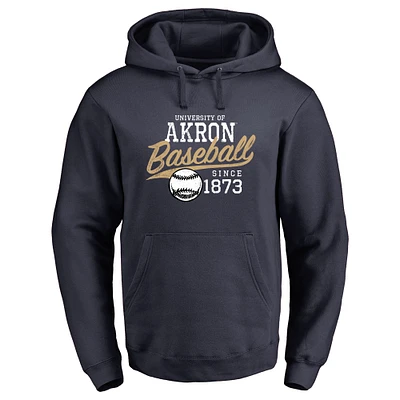 Akron Zips Ballpark Pullover Hoodie - Navy Blue
