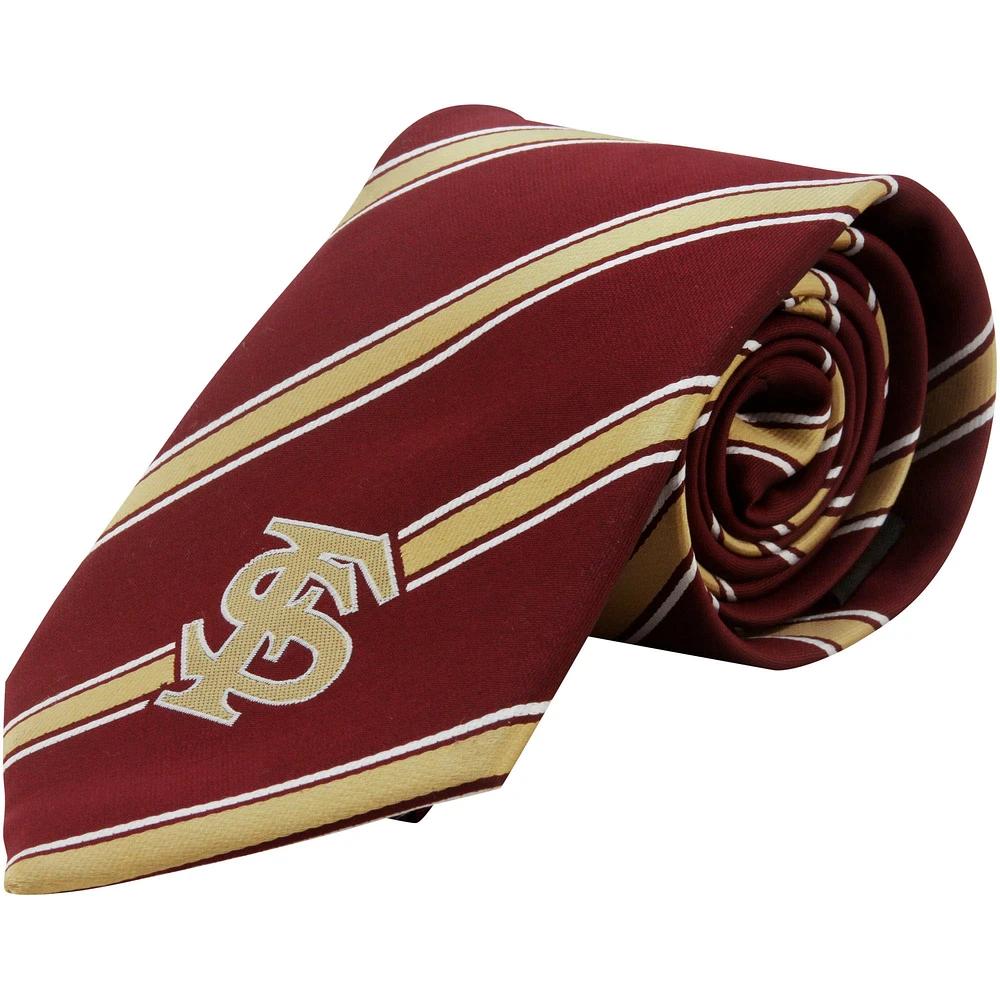 Men's Florida State Seminoles Woven Poly Striped Tie