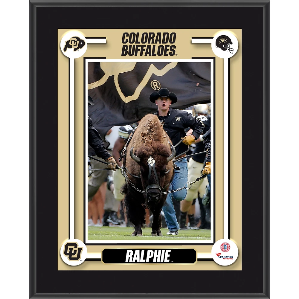 Colorado Buffaloes Ralphie Mascot 10.5'' x 13'' Sublimated Plaque
