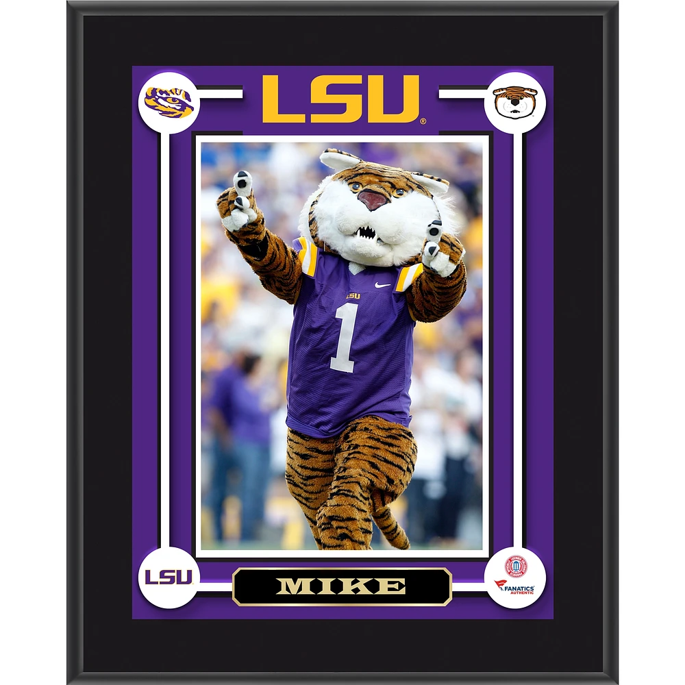 LSU Tigers Mike Mascot 10.5'' x 13'' Sublimated Plaque