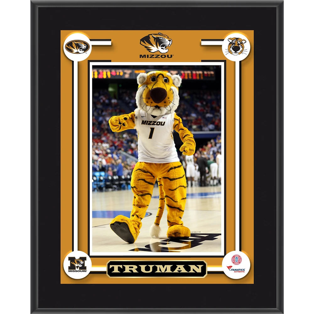 Missouri Tigers Truman Mascot 10.5'' x 13'' Sublimated Plaque