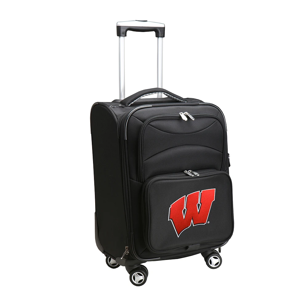 MOJO Black Wisconsin Badgers 21" Softside Spinner Carry-On