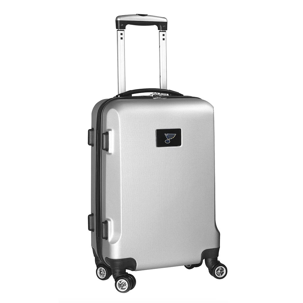 Silver St. Louis Blues 20" 8-Wheel Hardcase Spinner Carry-On