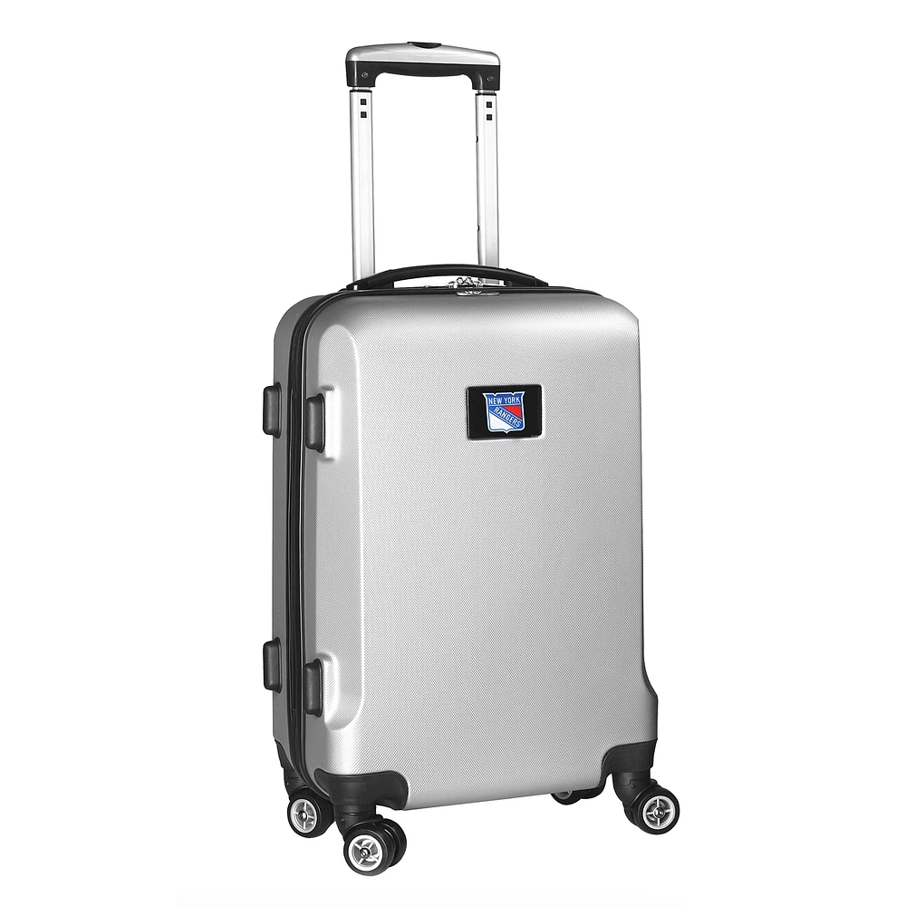 Silver New York Rangers 20" 8-Wheel Hardcase Spinner Carry-On