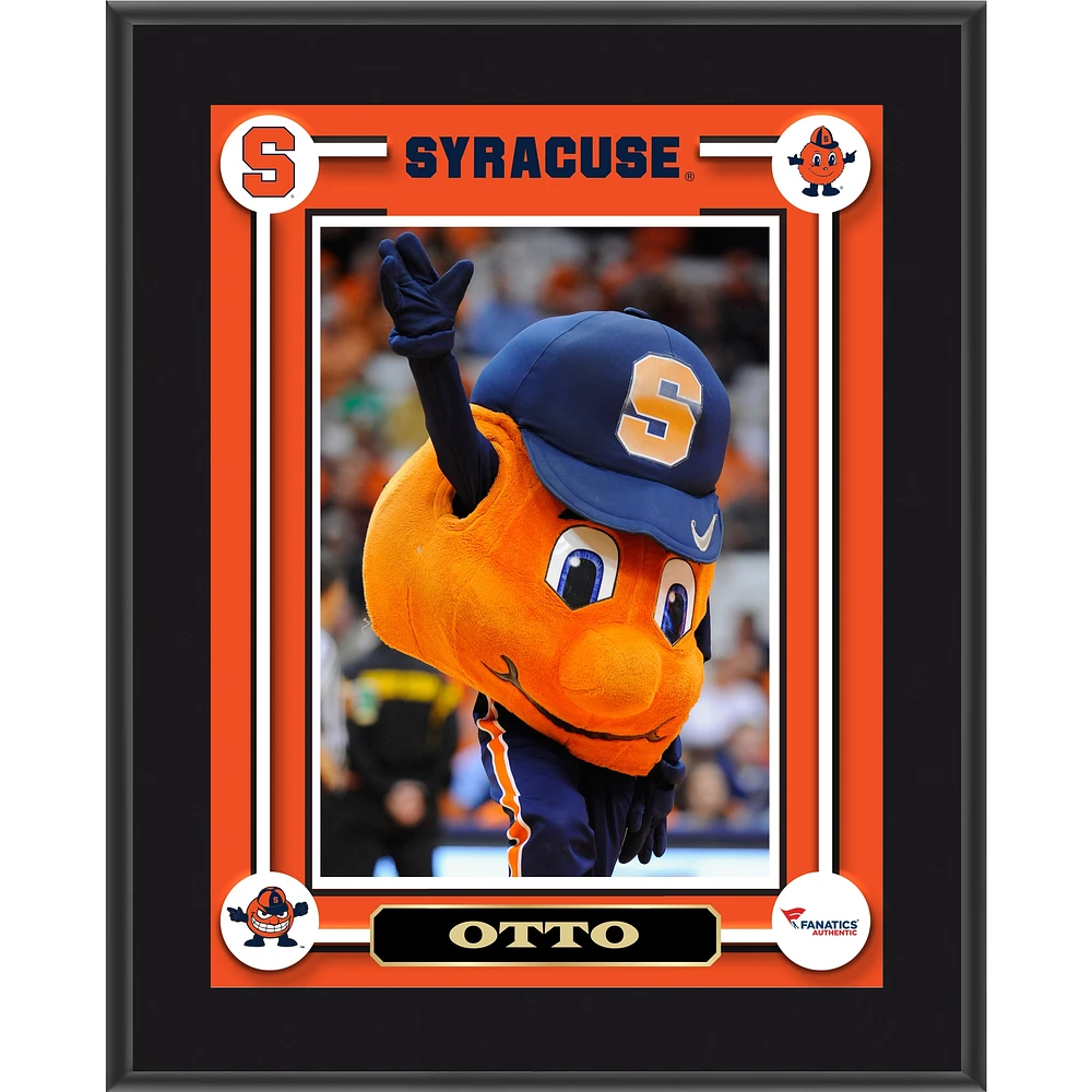 Syracuse Orange Otto 10.5'' x 13'' Sublimated Mascot Plaque