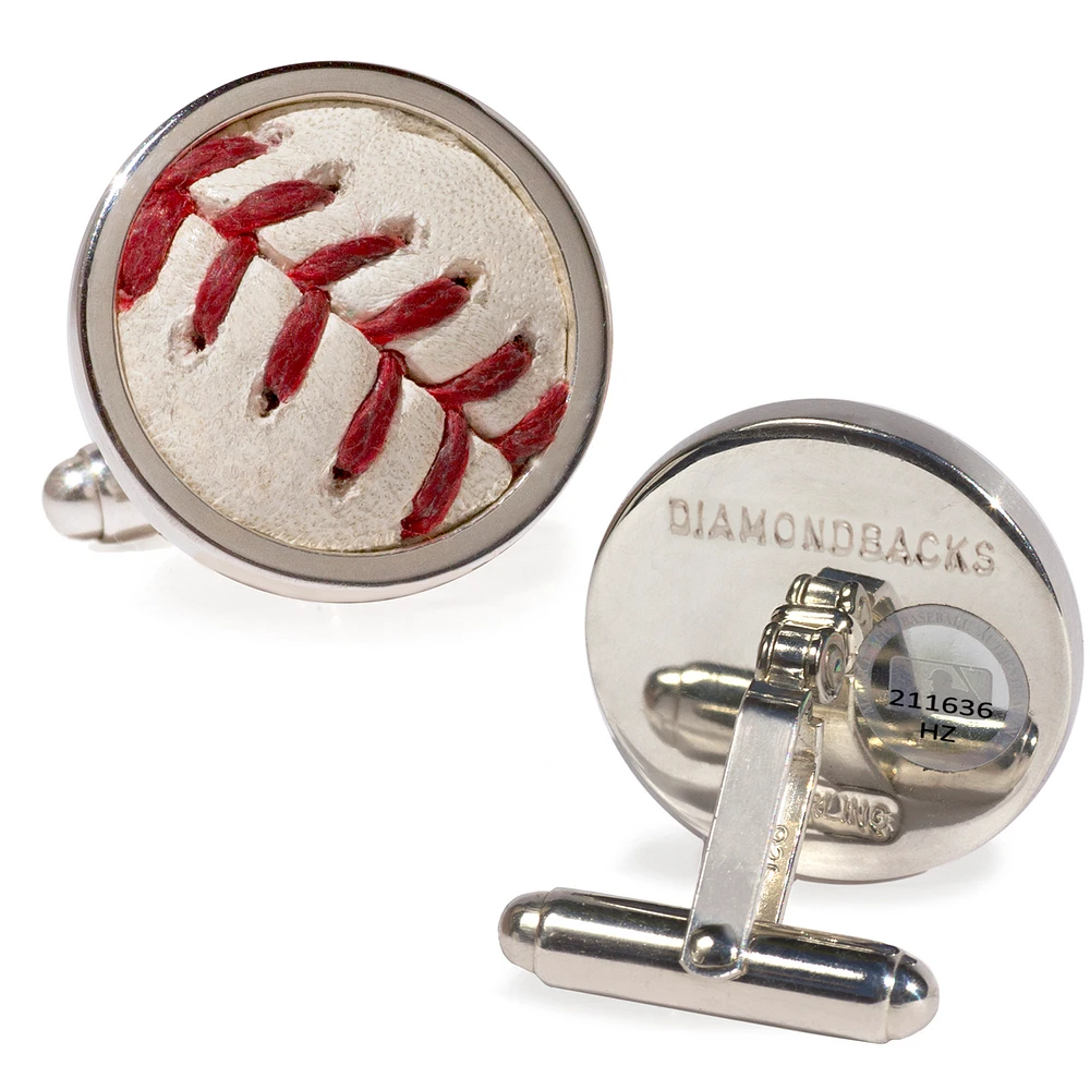 Tokens & Icons Arizona Diamondbacks Game-Used Baseball Cuff Links