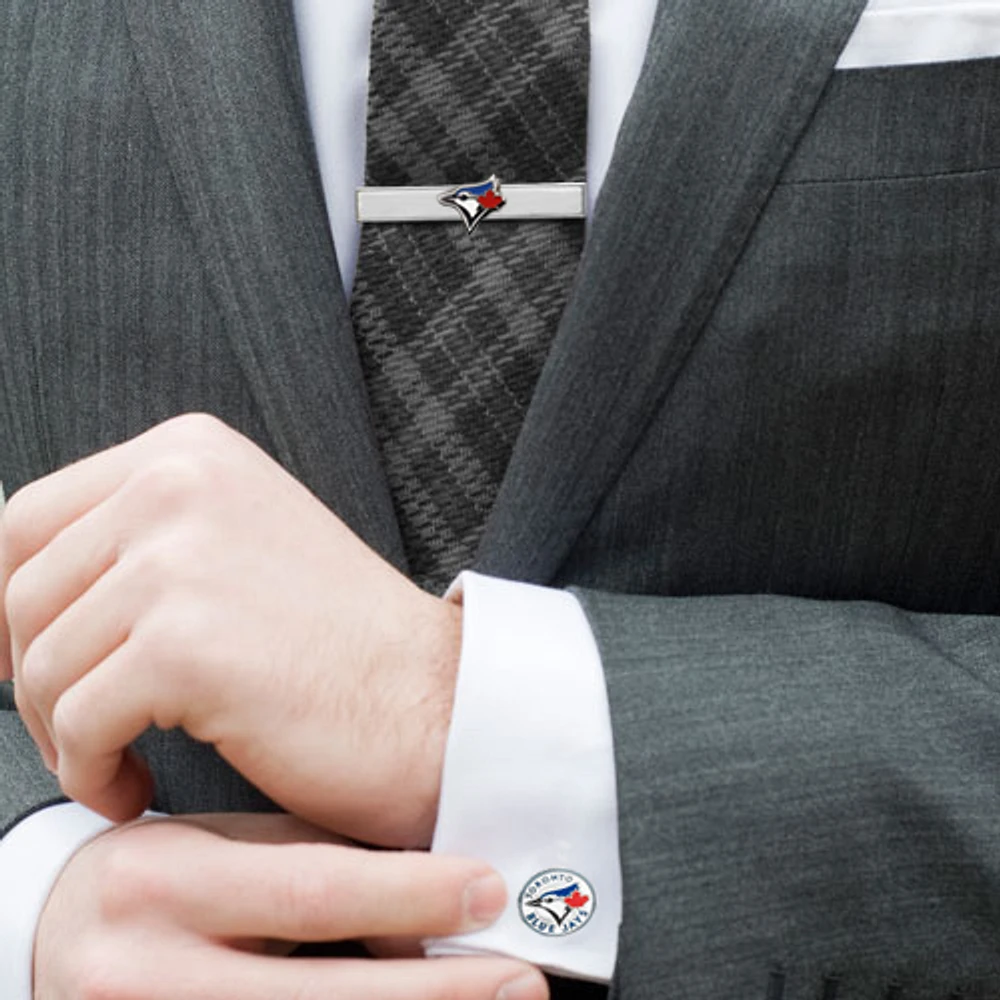 Toronto Blue Jays Tie Bar & Cufflinks Set
