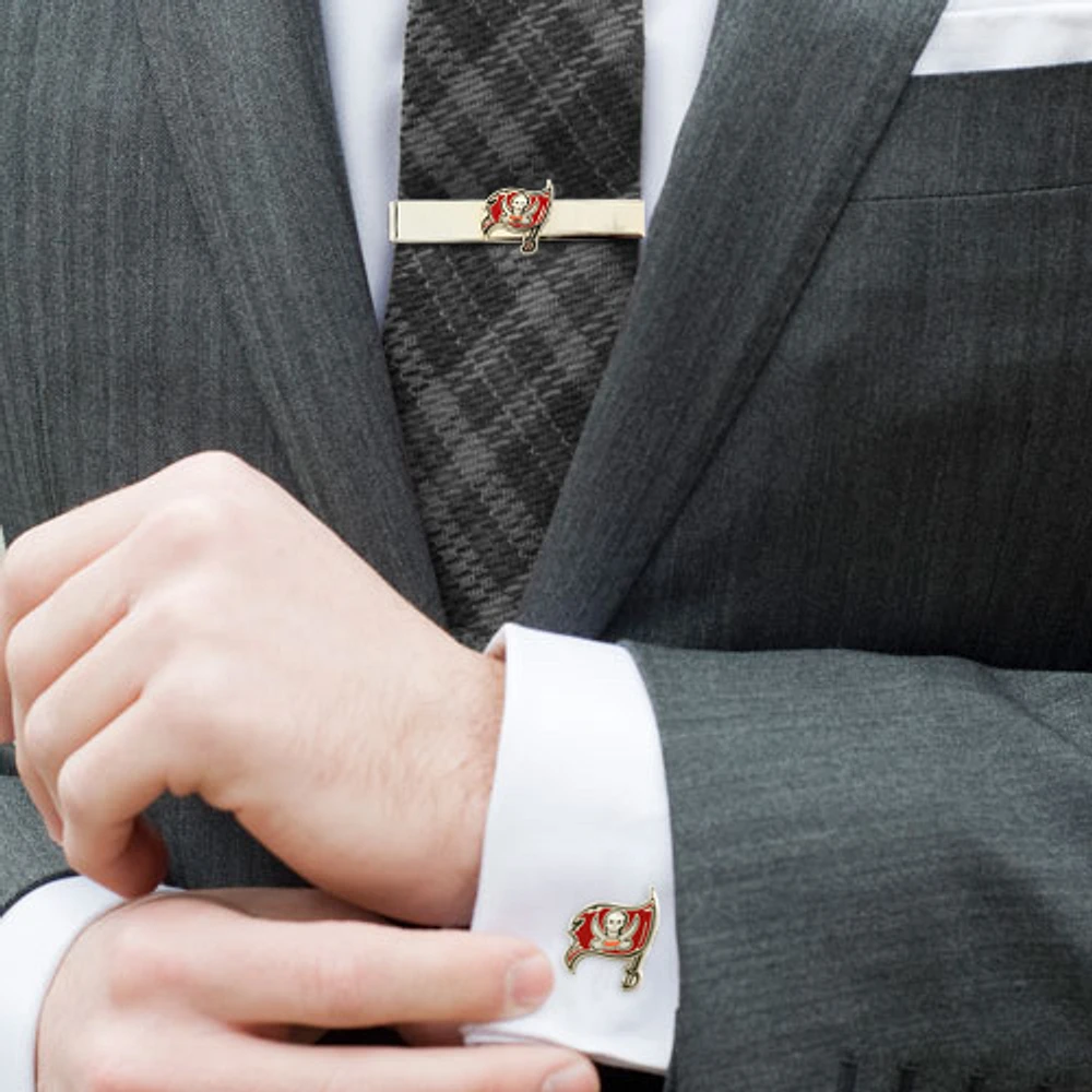 Tampa Bay Buccaneers Tie Bar & Cufflinks Set