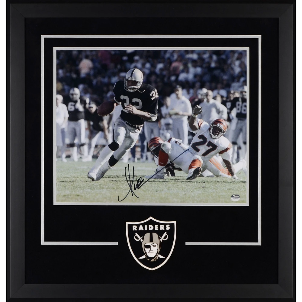 Marcus Allen Las Vegas Raiders Deluxe Framed Autographed 16'' x 20'' vs. Cincinnati Bengals Photograph