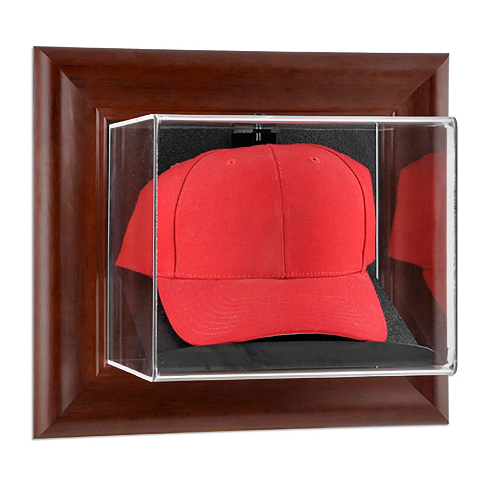 Brown Framed Wall Mounted Cap Case