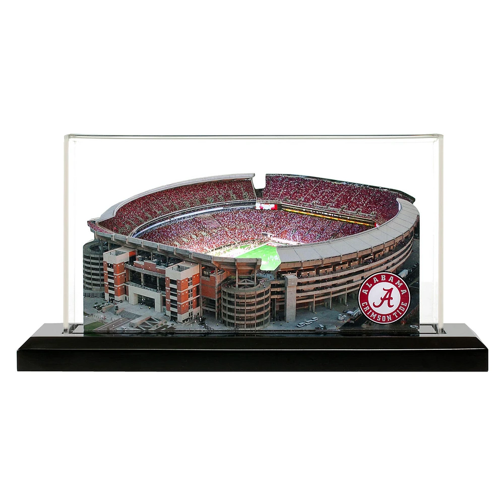 Alabama Crimson Tide 9" x 4" Light Up Stadium with Display Case