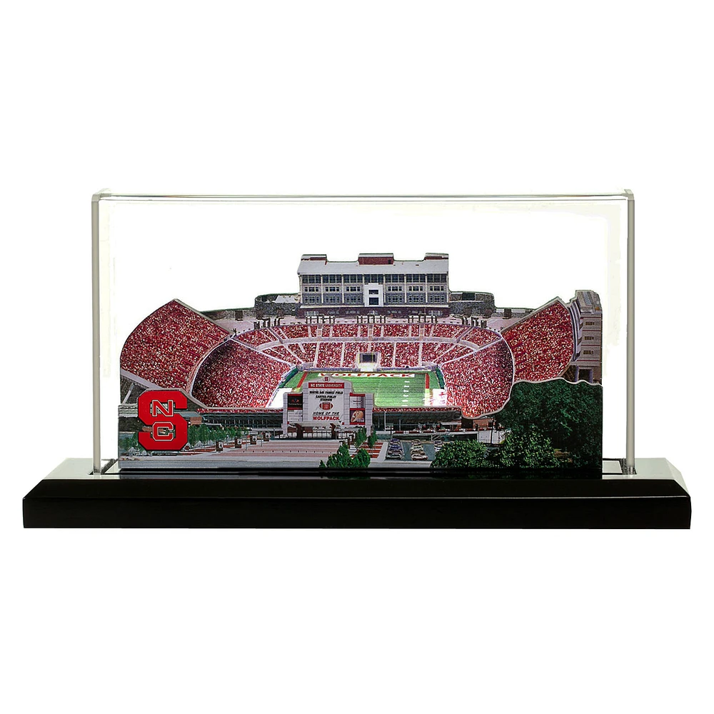 NC State Wolfpack 9" x 4" Light Up Stadium with Display Case
