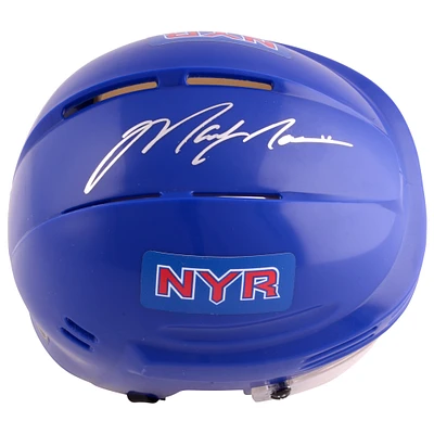 Mark Messier New York Rangers Autographed Blue Mini Helmet