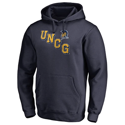 UNCG Spartans Acronym Pullover Hoodie - Navy Blue