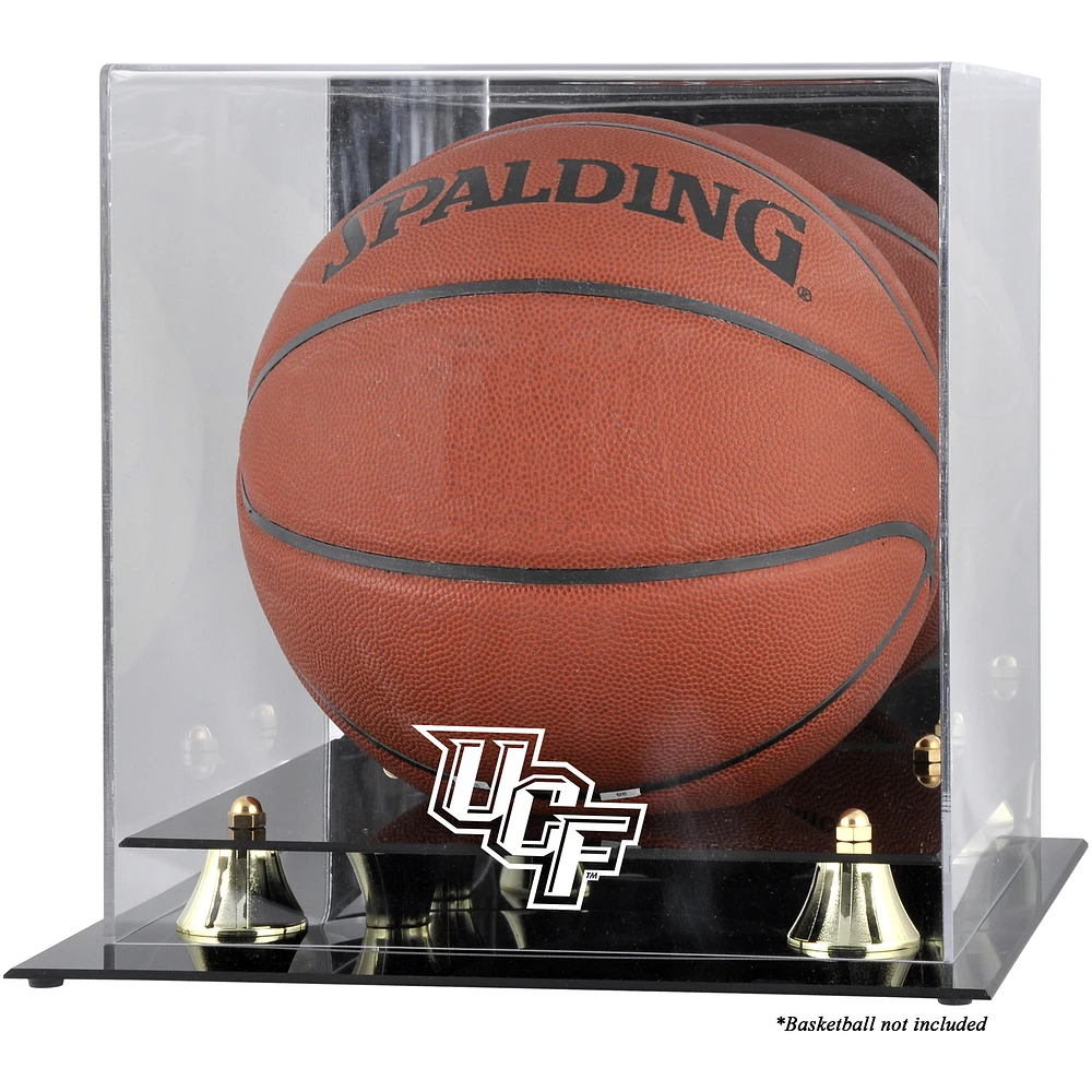 UCF Knights Golden Classic Logo Basketball Display Case with Mirror Back