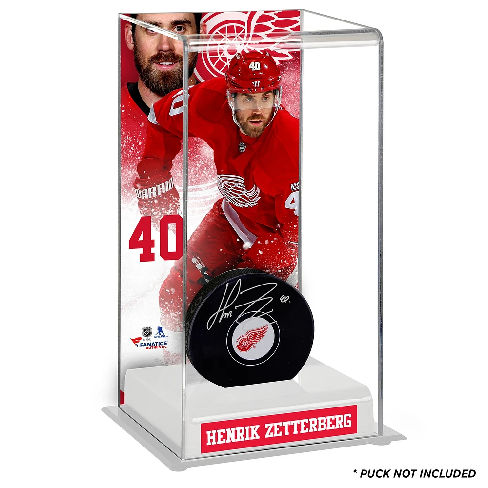 Henrik Zetterberg Detroit Red Wings Deluxe Tall Hockey Puck Case