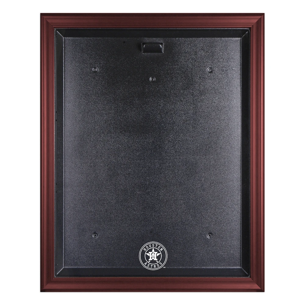 Houston Astros (2013-Present) Mahogany Framed Logo Jersey Logo Display Case