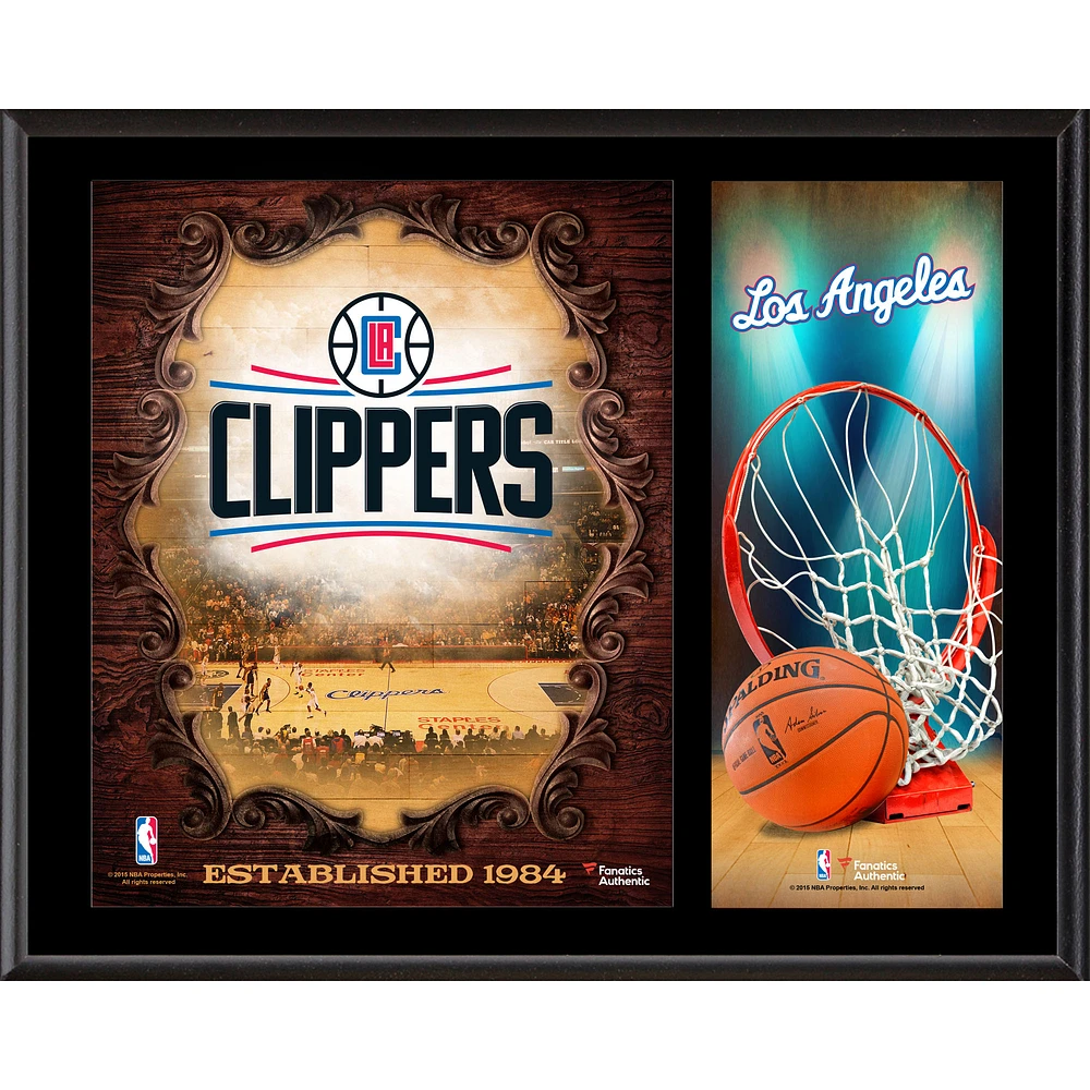 LA Clippers 12'' x 15'' Sublimated Team Logo Plaque