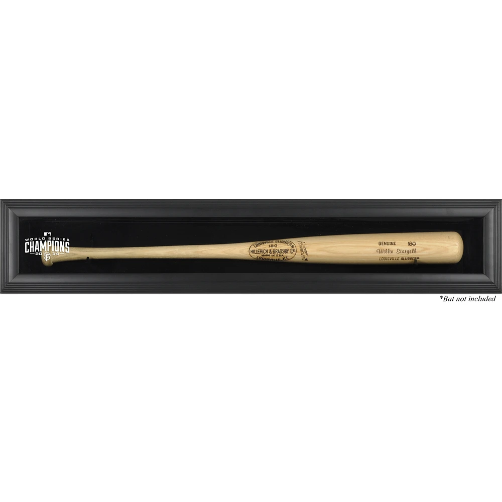 San Francisco Giants 2014 World Series Champions Black Framed Wall-Mounted Single Bat Case