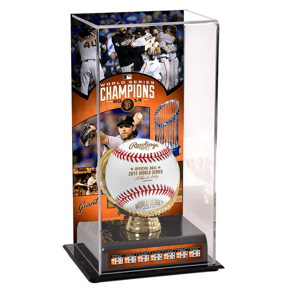 San Francisco Giants 2014 World Series Champions Gold Glove Baseball Display Case with Image