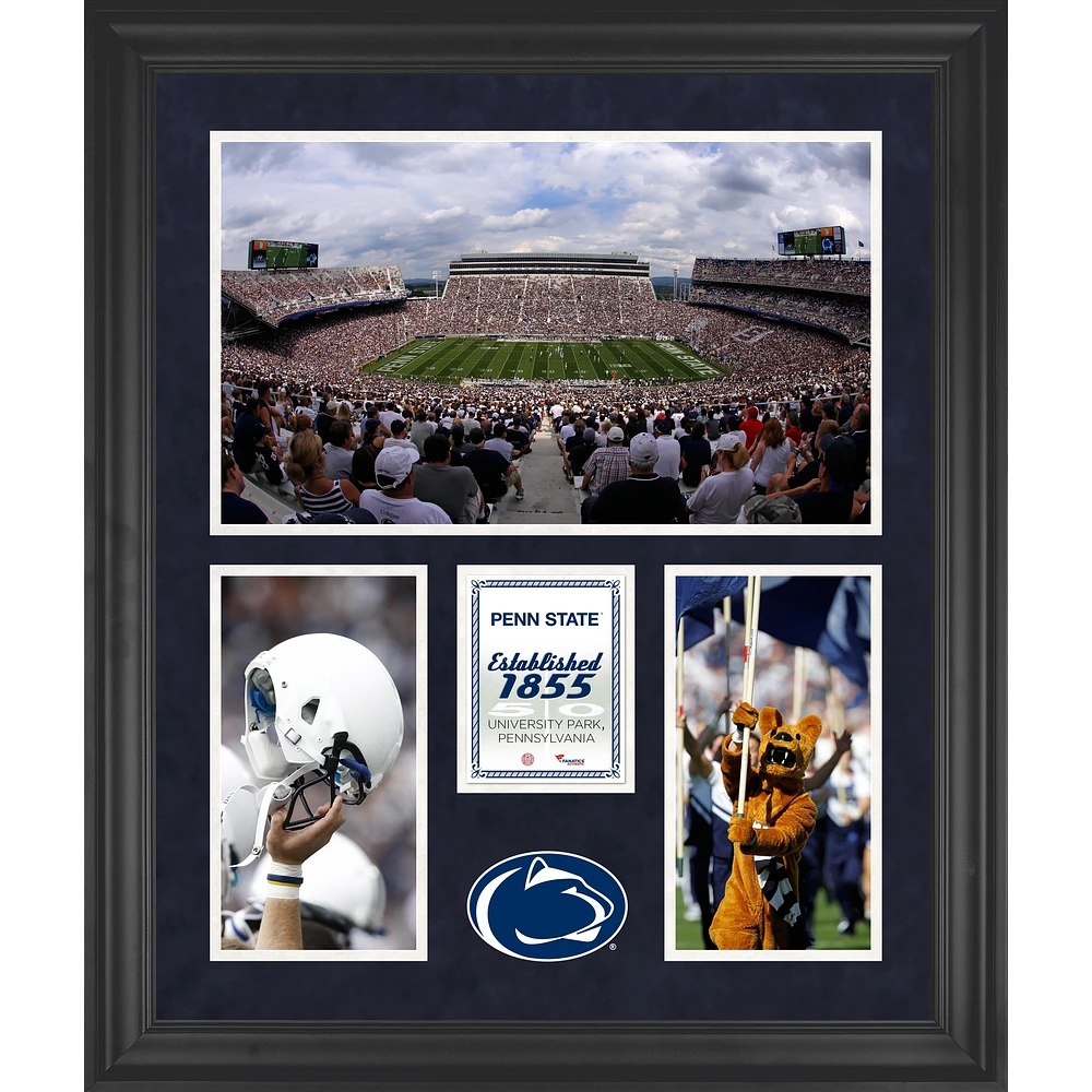Penn State Nittany Lions Beaver Stadium Framed 20'' x 24'' 3-Opening Collage