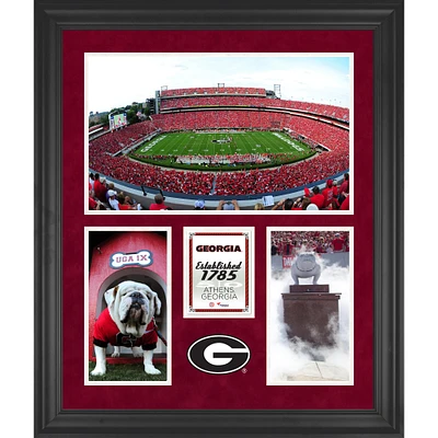 Georgia Bulldogs Sanford Stadium Framed 20'' x 24'' 3-Opening Collage