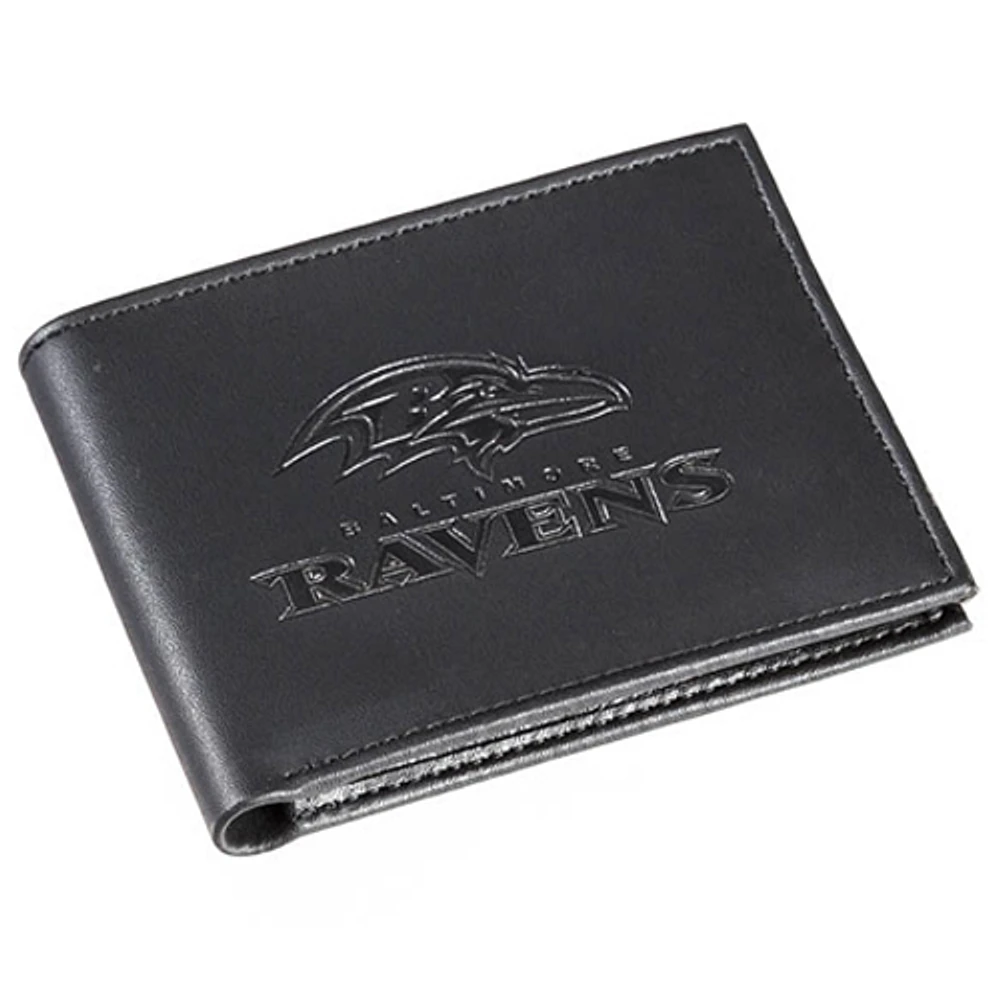 Men's Black Baltimore Ravens Hybrid Bi-Fold Wallet