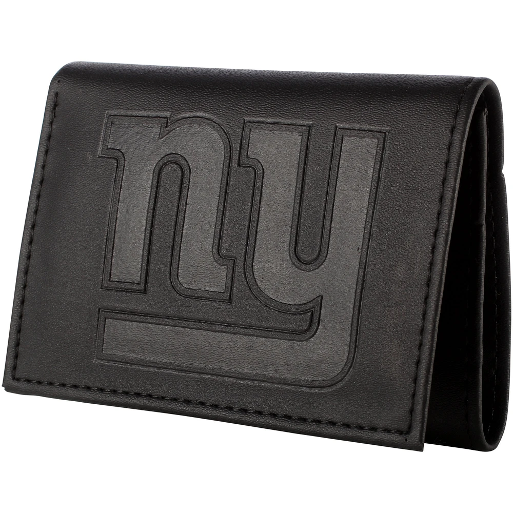 Men's Black New York Giants Hybrid Tri-Fold Wallet