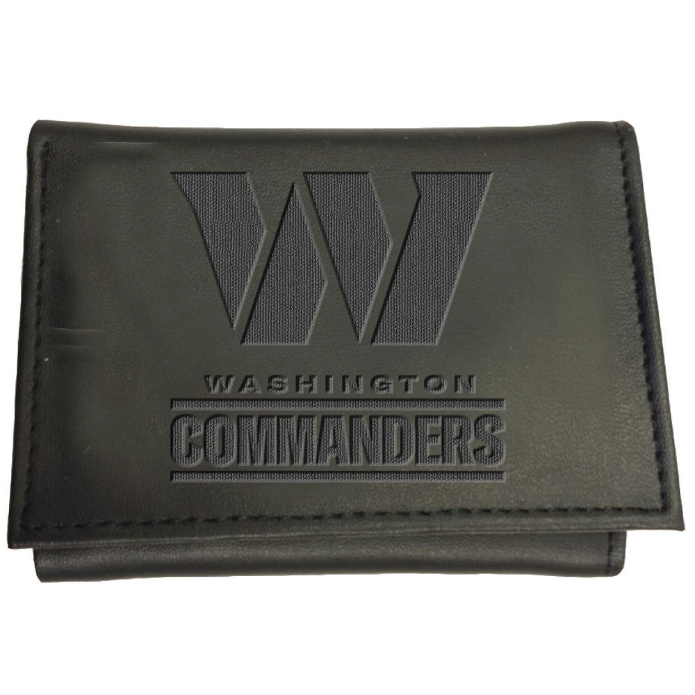 Men's Black Washington Commanders Hybrid Tri-Fold Wallet