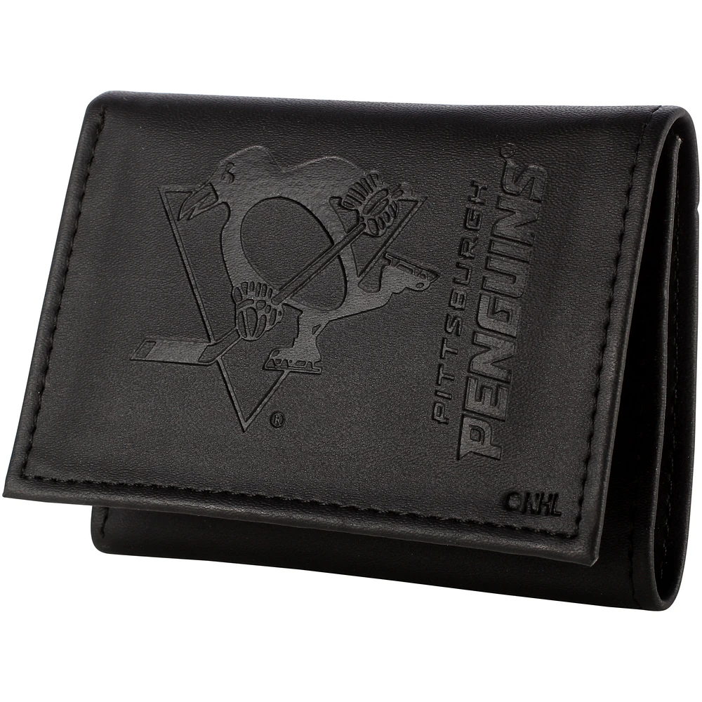 Men's Black Pittsburgh Penguins Hybrid Tri-Fold Wallet
