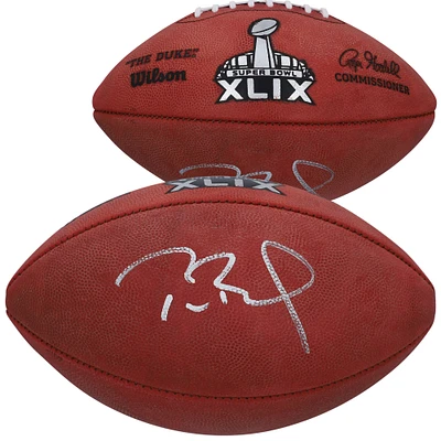 Tom Brady New England Patriots Autographed Super Bowl XLIX Pro Football