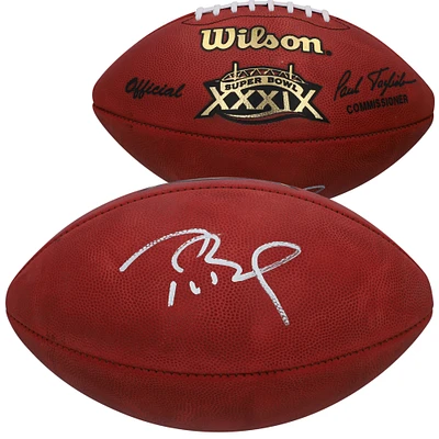 Tom Brady New England Patriots Autographed Super Bowl XXXIX Football
