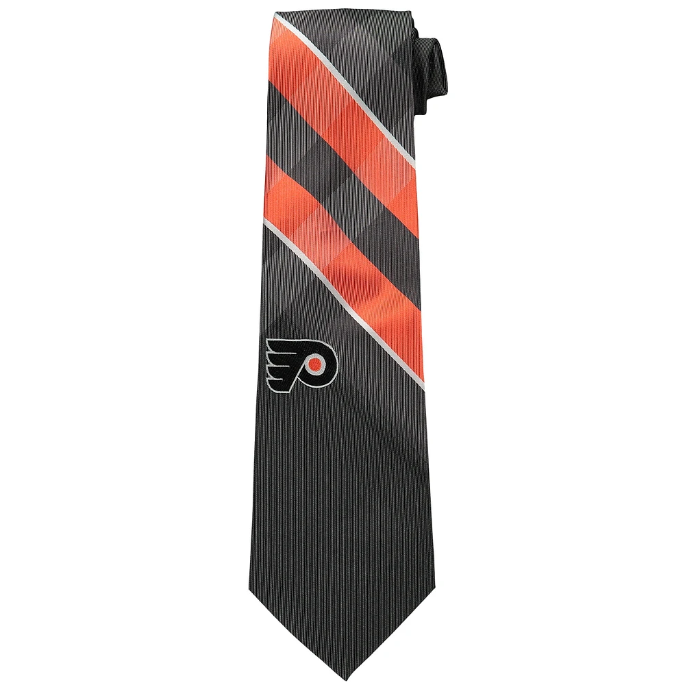 Men's Philadelphia Flyers Woven Poly Grid Tie