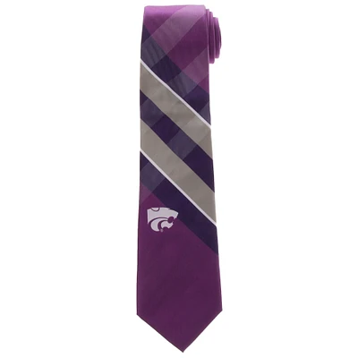 Men's Kansas State Wildcats Woven Poly Grid Tie
